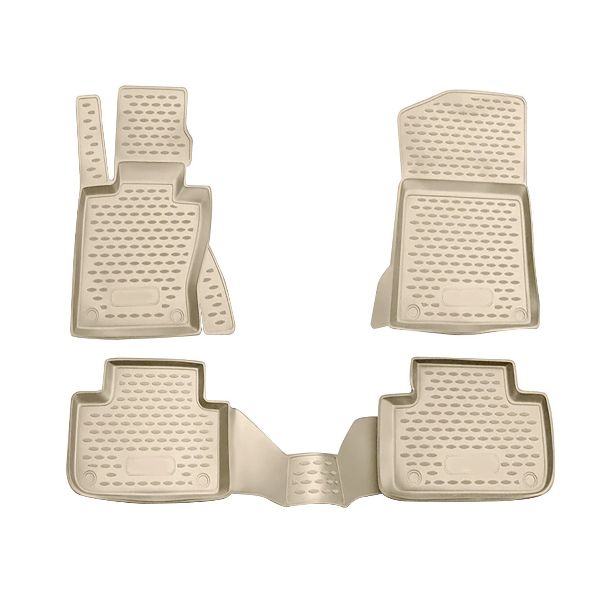 BMW X3 E83 Floor Mats - Omac - Rubber TPE - Beige - '04-'10